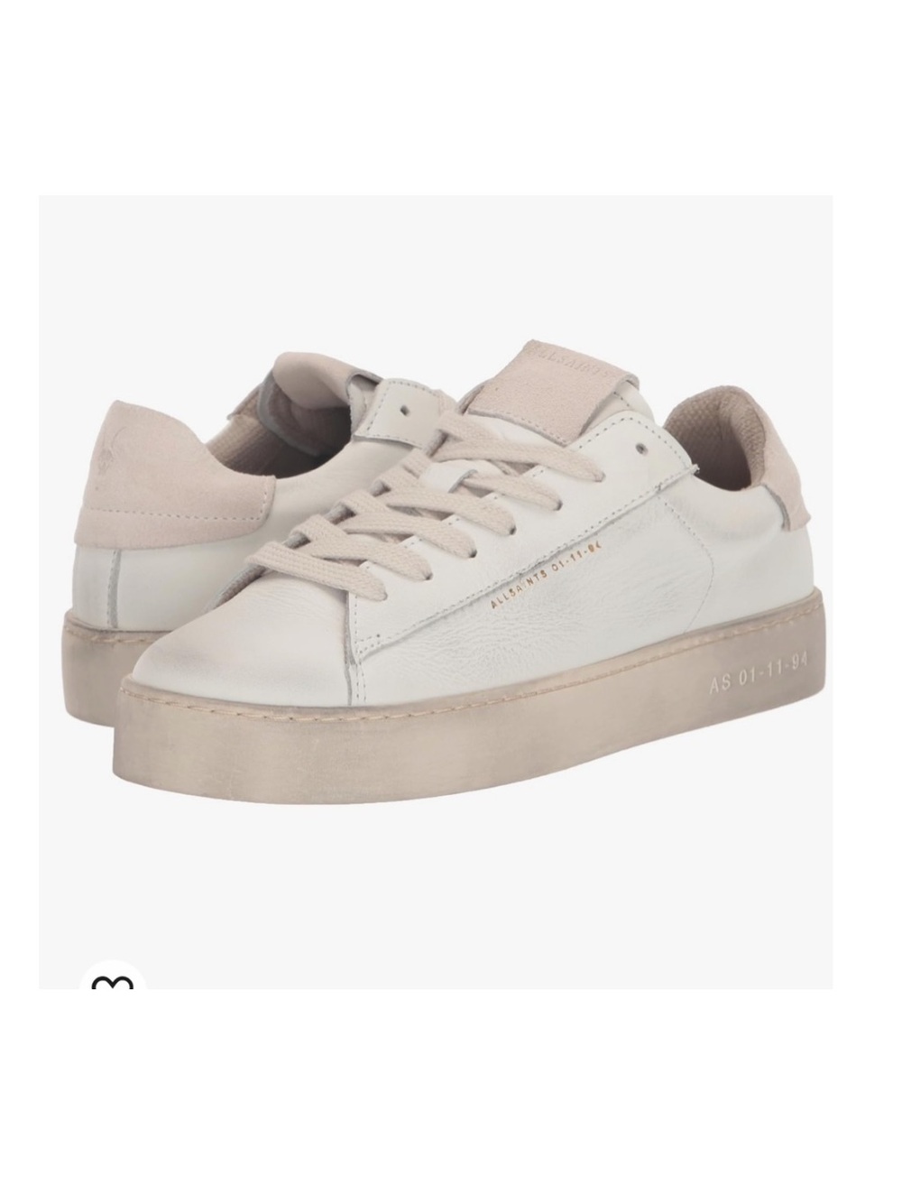 Shana Low Top Sneaker In
Chalk White/ Pink women sise 8 gently used 🌷